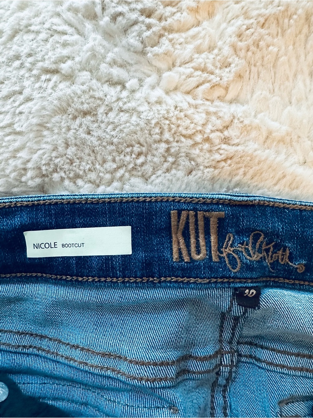 Kut from the Kloth Women's Dark Blue Bootcut Jeans - Picture 2 of 10